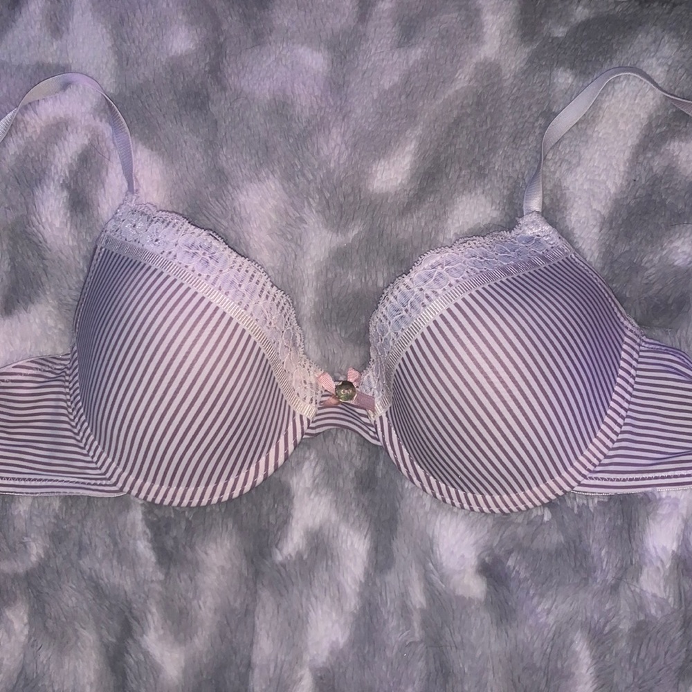 Cute striped lacy bra